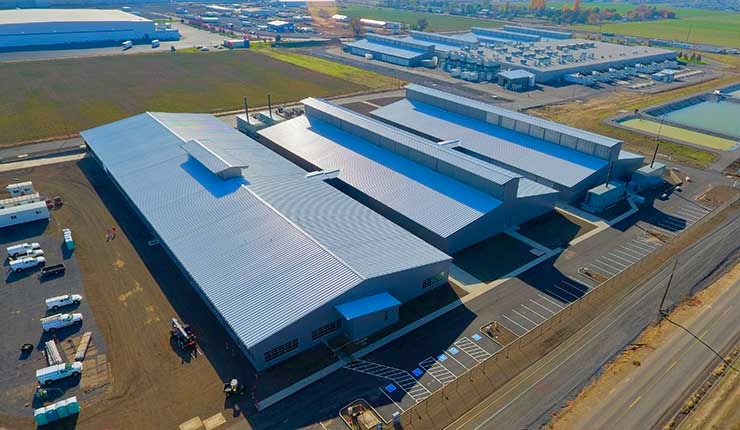 The newest version of Oath&rsquo;s &ldquo;Computing Coop&rdquo; design at its data center campus in Quincy, Wash. (Image: Oath)