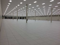 This data hall at the Peak10 + ViaWest ComPark data center is 710 feet long and 200 feet wide. (Photo: ViaWest) This data hall at the Peak10 + ViaWest ComPark data center is 710 feet long and 200 feet wide. (Photo: ViaWest)