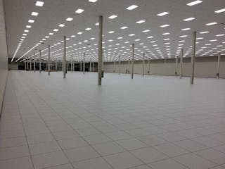 This data hall at the Peak10 + ViaWest ComPark data center is 710 feet long and 200 feet wide. (Photo: ViaWest)