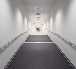 This 400-foot long hallway runs the length of the TierPoint facility in TekPark near Allentown, Pa. (Photo: Rich Miller) This 400-foot long hallway runs the length of the TierPoint facility in TekPark near Allentown, Pa. (Photo: Rich Miller)