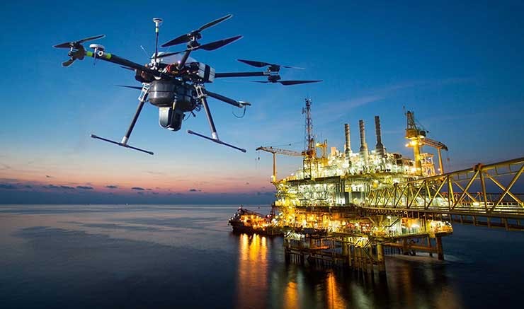 GE-backed startup Avitas uses AI-guided drones to conduct inspections of oil platforms, refineries and pipelines. (Image: Avitas)