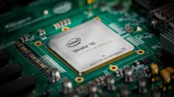 The Intel Stratix 10 FPGA is a key accelerator for Project Brainwave, Microsoft&rsquo;s new approach to hardware for artificial intelligence. (Photo: Intel)