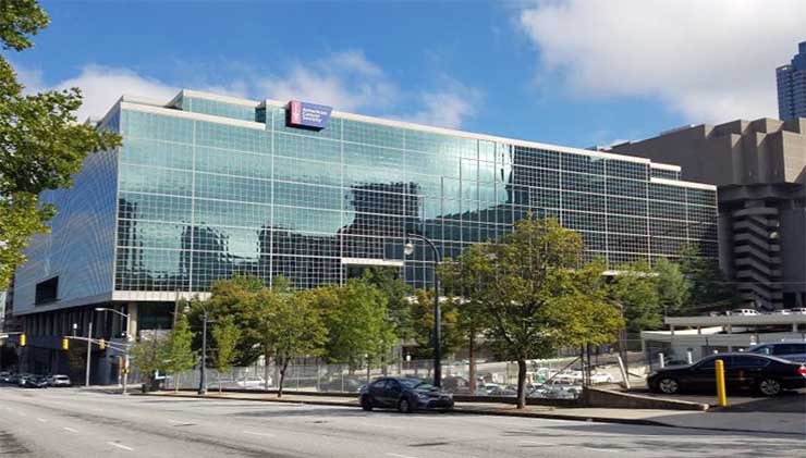 The exterior of 250 Williams Street in downtown Atlanta. (Photo: Digital Realty)