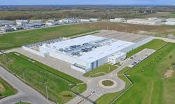 An aerial view of the Ascent data center in Cambridge, Ontario, acquired from an enterprise customer that will remain as a tenant. (Photo: Ascent)