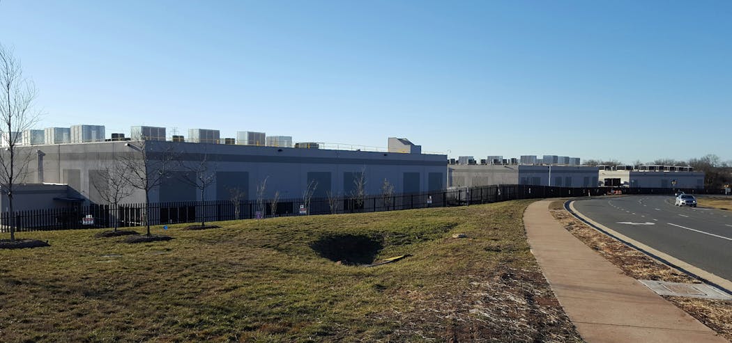 A row of three Amazon Web Services data centers in Ashburn, Virginia. (Photo: Rich Miller)