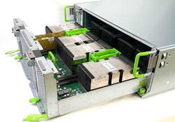 Big Basin, the new machine learning AI server Facebook introduced today at the Open Compute Summit in Santa Clara, Calif. (Photo: Facebook) Big Basin, the new machine learning AI server Facebook introduced today at the Open Compute Summit in Santa Clara, Calif. (Photo: Facebook)