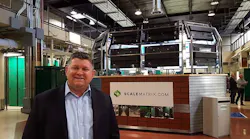 Chris Orlando, a co-founder of ScaleMatrix, in the company’s San Diego data center and its distinctive central NOC. (Photo: Rich Miller)