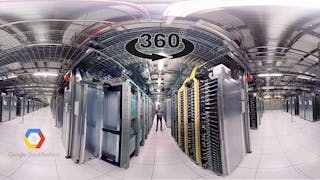 Google has been an early adopter of virtual reality, offering a 360-degree tour of one of its data centers. (Image: YouTube)