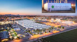 Today’s modular data centers are being deployed directly on the power grid to eliminate the need for components such as UPS or batteries. (Image: SRP/BASELAYER)