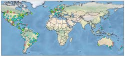 Researchers have mapped server locations across the Netflix Open Connect content distribution network. (Image: Queen Mary University)