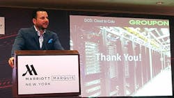 Harmail Chatha, head of Global Data Center Strategy and Operations for Groupon, speaks at DCD Enterprise in New York in March. (Photo: Rich Miller) Harmail Chatha, head of Global Data Center Strategy and Operations for Groupon, speaks at DCD Enterprise in New York in March. (Photo: Rich Miller)