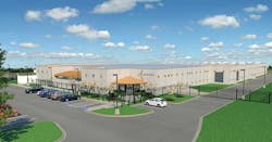 An illustration of the Ascent Corp. DAL1 data center in Plano, Texas. (Image: Ascent)