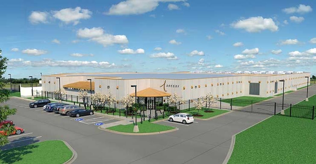 An illustration of the Ascent Corp. DAL1 data center in Plano, Texas. (Image: Ascent)