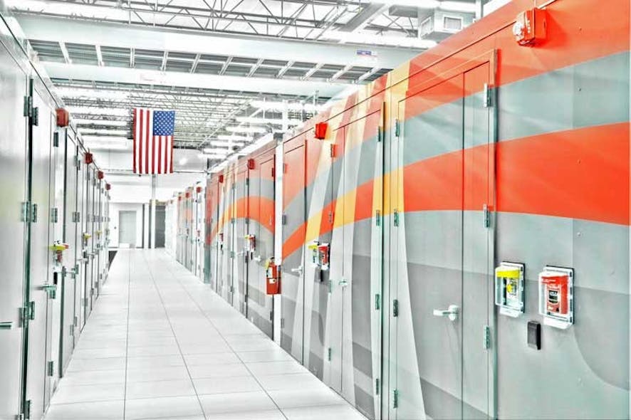 Rows of modular data halls inside the IO Ohio data center in Dayton, Ohio. (Photo: IO)