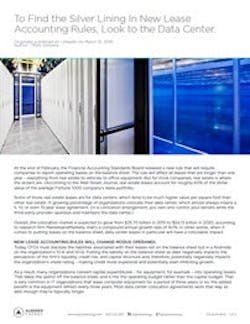To learn about the new data center accounting rules download this report. To learn about the new data center accounting rules download this report.