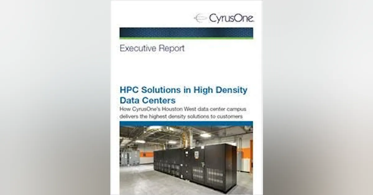 HPC Solutions in High Density Data Centers | Data Center Frontier