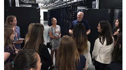 A group of engineerings students from Southern Methodist University tour the Facebook data center in Fort Worth as part of the Infrastructure Masons&rsquo; 50-50 initiative, which promotes the participation of women in technology. (Photo: iMasons)