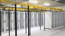 Cabinets inside a data hall in an EdgeConneX data center facility. (Photo: EdgeConneX)
