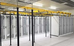 Cabinets inside a data hall in an EdgeConneX data center facility. (Photo: EdgeConneX)