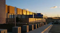 The RagingWire VA3 data center in Ashburn, Virginia at sunset. (Photo: Rich Miller)