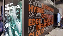 The Vertiv stand ata Gartner data center event. (Photo: RIch Miller) The Vertiv stand ata Gartner data center event. (Photo: RIch Miller)