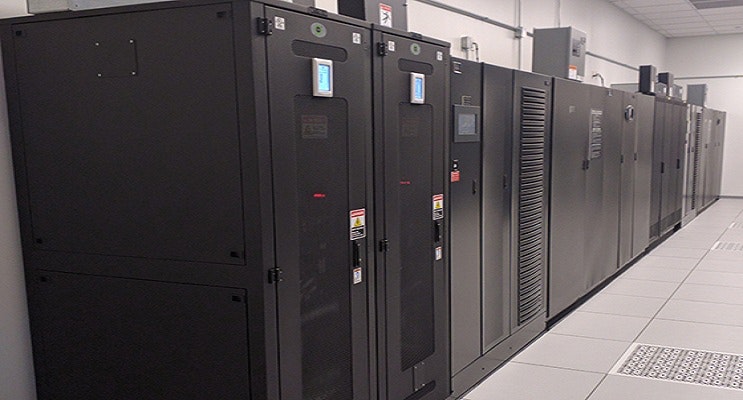 The Vertiv Liebert NX 225-600kVA UPS with Lithium-ion batteries. (Photo: Forsythe Data Centers.)