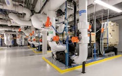 Huge water pipes supporting a Meta data center campus. (Photo: Meta) Huge water pipes supporting a Meta data center campus. (Photo: Meta)