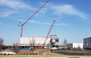 A new data center under construction in Ashburn, Virginia. (Photo: Rich Miller)