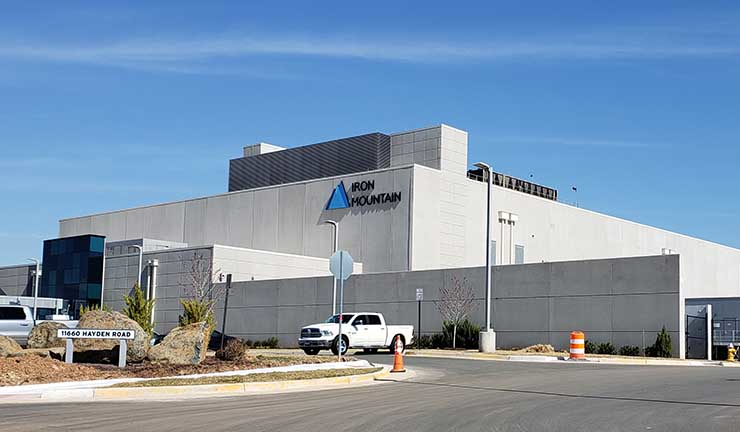 The Iron Mountain VA2 data center in Manassas, Virginia.