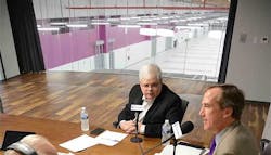 DCF editor Rich Miller taping a podcast at the NTT Global Data Centers campus in Virginia in 2016. DCF editor Rich Miller taping a podcast at the NTT Global Data Centers campus in Virginia in 2016.