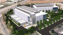 An illustration of the planned EdgeCore Digital Infrastructure data center campus in Santa Clara, Calif., which will support 72 megawatts of capacity across two buildings. An illustration of the planned EdgeCore Digital Infrastructure data center campus in Santa Clara, Calif., which will support 72 megawatts of capacity across two buildings.
