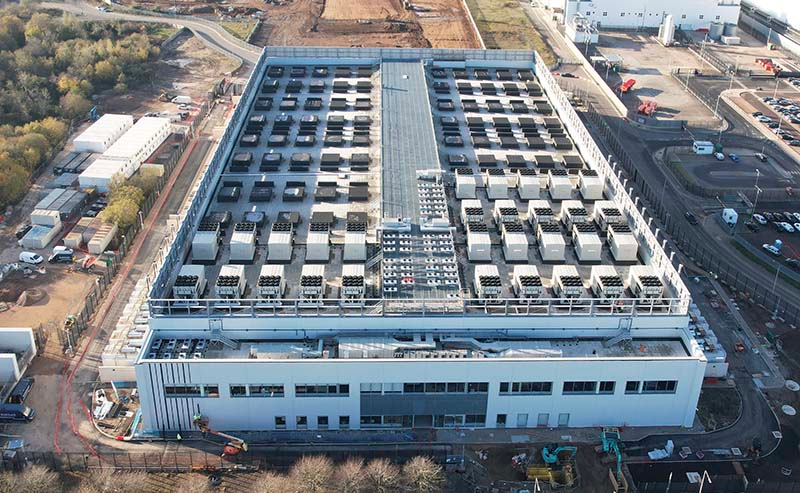 The new Vantage Data Centers facility on its campus in Cardiff, Wales is a 48-megawatt data center.