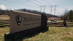 Huge power lines run through the Pageland Lane area near the Manassas National Battlefield Park. A huge data center project, the Prince William Digital Gateway, is proposed in the area.