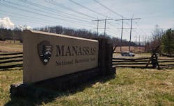 Huge power lines run through the Pageland Lane area near the Manassas National Battlefield Park. A huge data center project, the Prince William Digital Gateway, is proposed in the area. Huge power lines run through the Pageland Lane area near the Manassas National Battlefield Park. A huge data center project, the Prince William Digital Gateway, is proposed in the area.