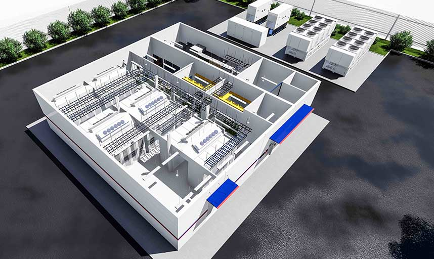 An illustration of an Internet exchange point design from CNIXP, a joint venture between Newby Ventures and Connected Nation.