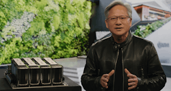 Nvidia founder and CEO Jensen Huang outlines the company's new AI products and services at the Nvidia GTC Developer Conference. Nvidia founder and CEO Jensen Huang outlines the company's new AI products and services at the Nvidia GTC Developer Conference.