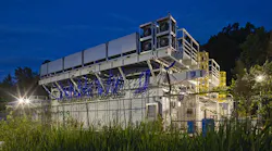 A 3-megawatt hydrogen fuel cell developed for Microsoft by Plug Power, which may replace diesel generators in Microsoft data centers.