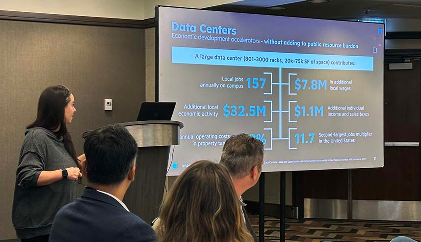 Courtney Popp, Educational Program Manager for iMasons, shares data about how data centers can be economic accelerators for communities.