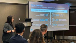 Courtney Popp, Educational Program Manager for iMasons, shares data about how data centers can be economic accelerators for communities. Courtney Popp, Educational Program Manager for iMasons, shares data about how data centers can be economic accelerators for communities.