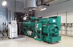 An emergency backup generator inside a data center in Northern Virginia. An emergency backup generator inside a data center in Northern Virginia.