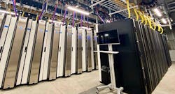 Cabinets and cooling units inside a Nautilus Data Technologies facility. Cabinets and cooling units inside a Nautilus Data Technologies facility.