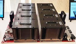 The AMD Infinity Architecture Platform, which features 8 AMD Instinct MI300X GPUs. The AMD Infinity Architecture Platform, which features 8 AMD Instinct MI300X GPUs.