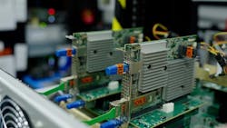 AWS Nitro networking cards are tested in one of the company's Failure Analysis Labs, part of the process of refirbishing equipment for reuse in AWS data centers. AWS Nitro networking cards are tested in one of the company's Failure Analysis Labs, part of the process of refirbishing equipment for reuse in AWS data centers.