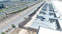 A row of backup generators at the Compass Datacenters' facility in Goodyear, Arizona. A row of backup generators at the Compass Datacenters' facility in Goodyear, Arizona.