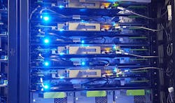 Servers inside a hyperscale data center. Servers inside a hyperscale data center.