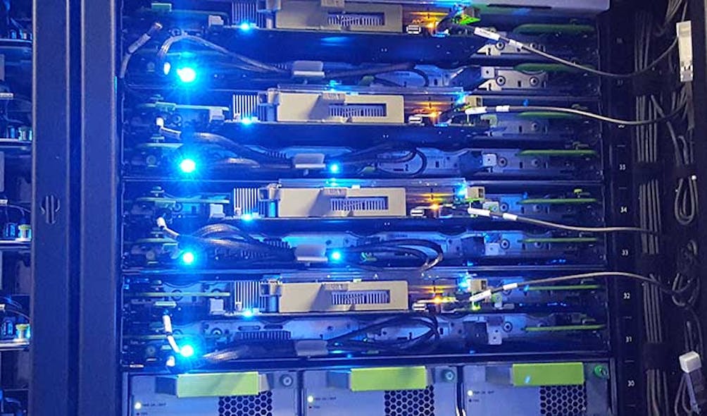 Servers inside a hyperscale data center.