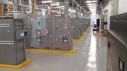 A power room in a data center in Northern Virginia. A power room in a data center in Northern Virginia.