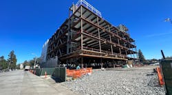 CoreSite&rsquo;s SV9, a 240,000 SF data center located at 2915 Stender Way in Santa Clara, is under construction, with structural steel and concrete pours now complete.