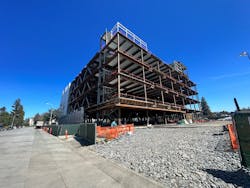 CoreSite&rsquo;s SV9, a 240,000 SF data center located at 2915 Stender Way in Santa Clara, is under construction, with structural steel and concrete pours now complete.