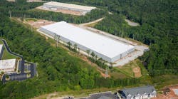 An aerial view of construction at Flexential&apos;s Atlanta-Douglasville campus.